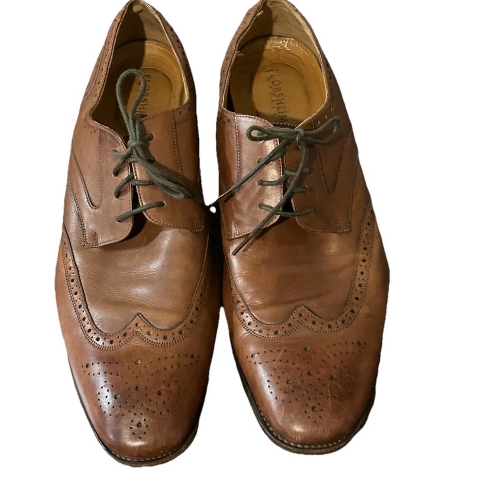 Florsheim Imperial 12082 Wingtip Leather Brown Oxford Shoes Mens Size 12 D